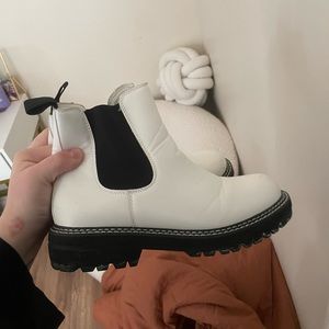 white boots